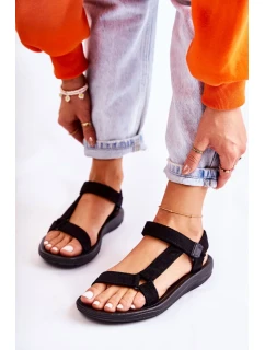 Dámské semišové sportovní sandály Černá Harris