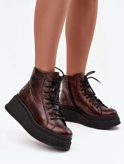 Boty na široké podrážce  model 220500 Step in style