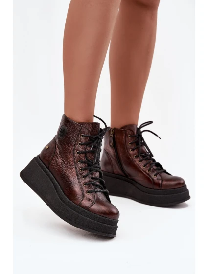 Boty na široké podrážce  model 220500 Step in style