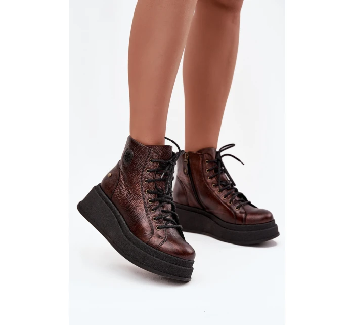 Boty na široké podrážce  model 220500 Step in style