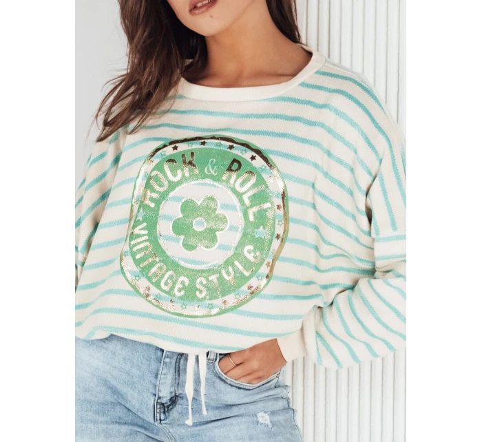 Dámský tyrkysový svetr CANFIER FashionStreet MY2325