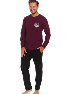 Pánské pyžamo model 20555227 wine plus - Doctornap