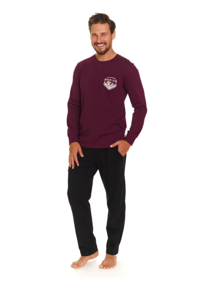 Pánské pyžamo model 20555227 wine plus - Doctornap