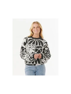 Svetr RIP CURL AOTS-TY WILLIAMS JACQUARD CREW, černý