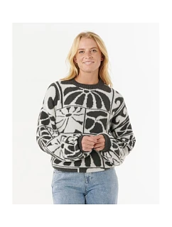 Svetr RIP CURL AOTS-TY WILLIAMS JACQUARD CREW, černý