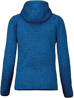 Kariban ProAct PA 366 Dámská pletená fleecová bunda s kapucí 20.P366 light royal blue melange Kariban ProAct PA 366 Dámská pletená fleecová bunda s kapucí 20.P366 light royal blue melange