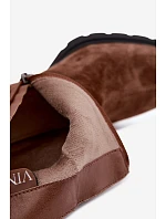 Zateplené kozačky z přírodního semiše Vinceza 91172 Camel