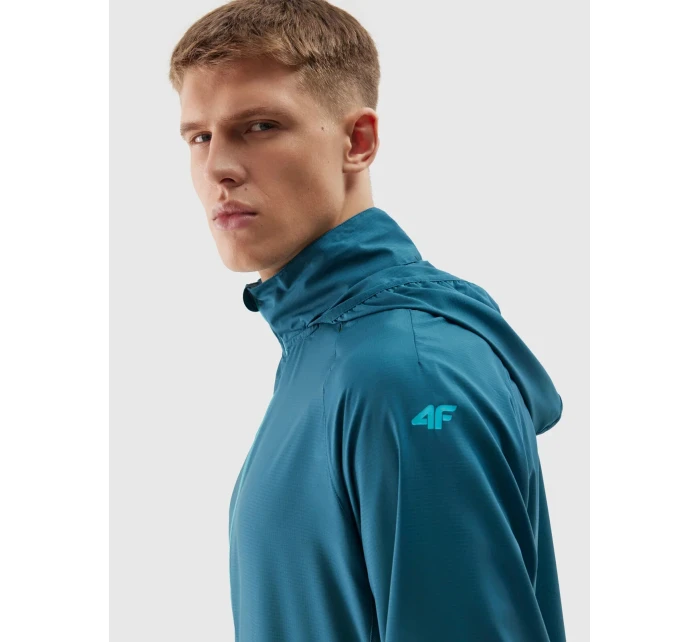 Pánská běžecká bunda Ultralight 4F - mořská zelená Pánská běžecká bunda Ultralight 4F - mořská zelená