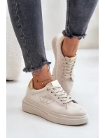 Zateplené Dámské Tenisky Big Star Béžové Zateplené Dámské Tenisky Big Star Béžové