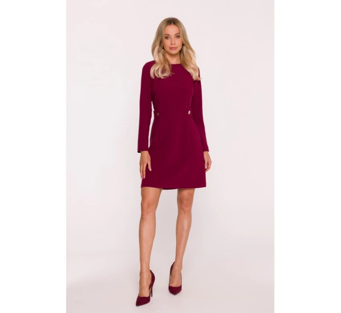 Dámské šaty model 21800741 Bordó - STYLOVE