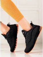 Pěkné šedo-stříbrné dámské  tenisky bez podpatku Pěkné šedo-stříbrné dámské  tenisky bez podpatku