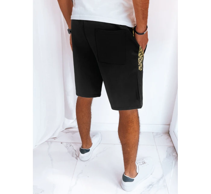 Pánské černé teplákové šortky Dstreet SX2260 Pánské černé teplákové šortky Dstreet SX2260