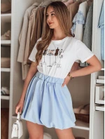 Dámská mini sukně PUFFELLA modrá FashionStreet CY0502