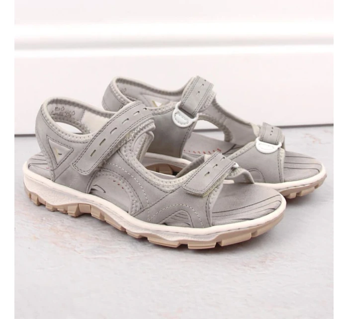 Pohodlné sandály W model 20971957 grey - Rieker