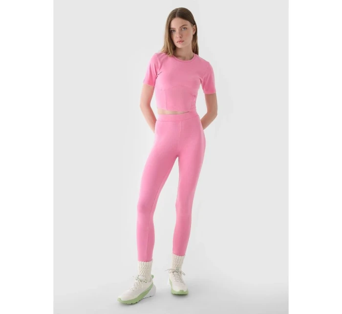 Crop top slim smooth dámský 4F 4FRAW24TTSHF2581-54S