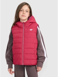 Dívčí rukávy bez rukávů se syntetickou výplní 4F 4FJRAW25TVJAF322-54S