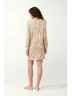 Béžová noční košile s knoflíky model 20515288 - Vamp