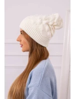 Dámská čepice Leonia K342 ecru