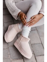 Dámské Sněhule Na Platformě Zateplené Kožíškem Světle Béžové model 21672090 - Boto Dámské Sněhule Na Platformě Zateplené Kožíškem Světle Béžové model 21672090 - Boto