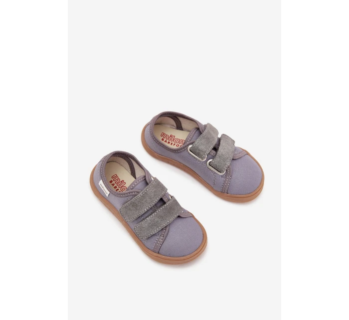 Pantofle Chlapecké Hladké Šedé model 21705497 - Milami