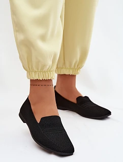 Materiálové Dámské Mokasiny Černé model 22102816 - Boto