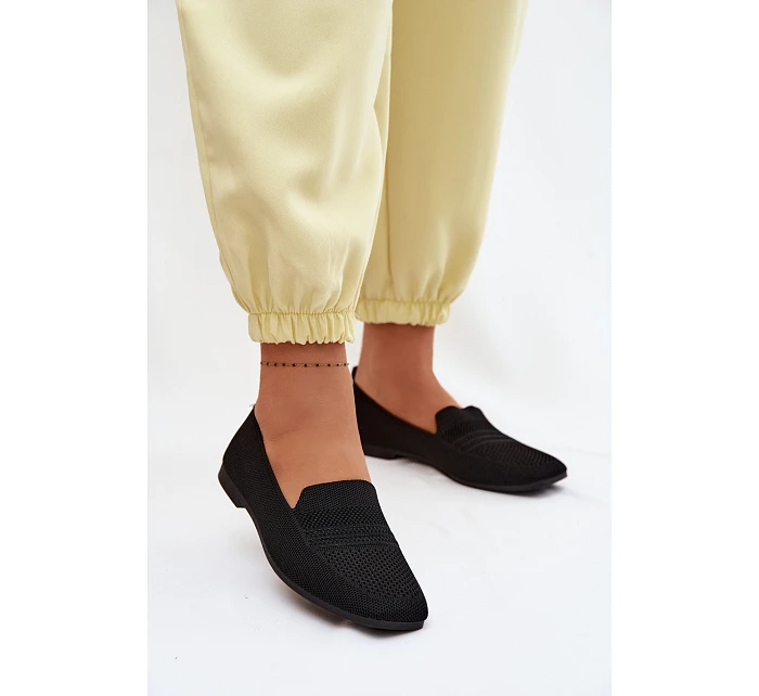 Materiálové Dámské Mokasiny Černé model 22102816 - Boto