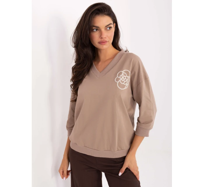 Bluzka RV BZ A891.21P ciemny bezowy