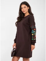 Šaty RV SK 8979.94P tmavě hnědé