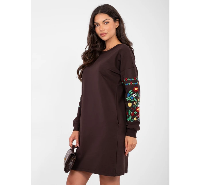 Šaty RV SK 8979.94P tmavě hnědé