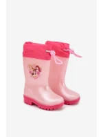 Dívčí dětské holínky „princezny“ Dazzly – růžové