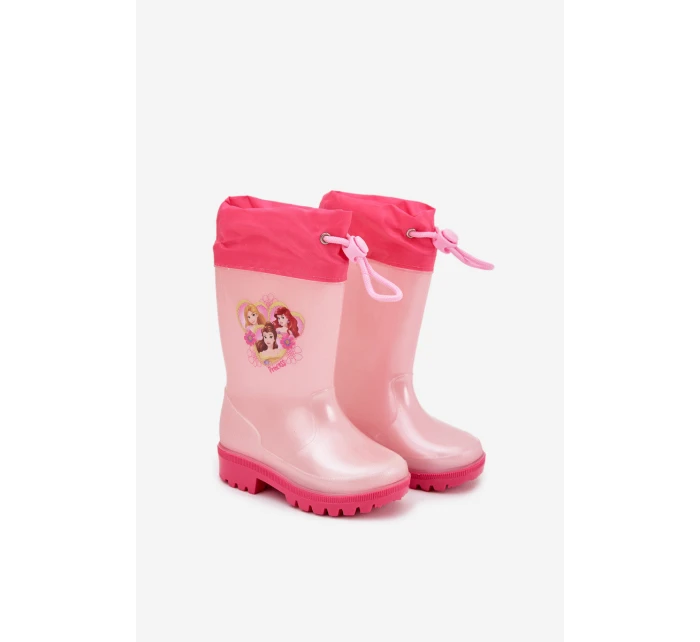 Dívčí dětské holínky „princezny“ Dazzly – růžové