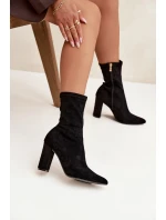 Boty na podpatku model 217736 Step in style Boty na podpatku model 217736 Step in style