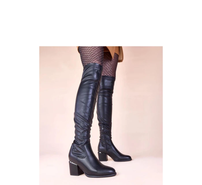 Kozačky na podpatku  model 221012 Solea