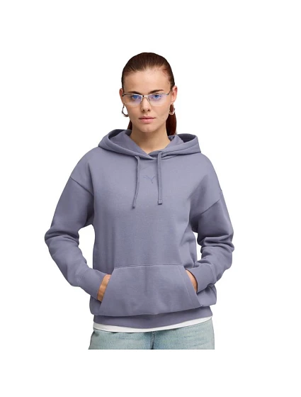 Dámská mikina Puma ESS Centered Cat Logo Relaxed Hoodie purple 692917 65