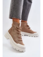 Dámské Nazouvací Botky Hnědé model 21651826 - Boto Dámské Nazouvací Botky Hnědé model 21651826 - Boto