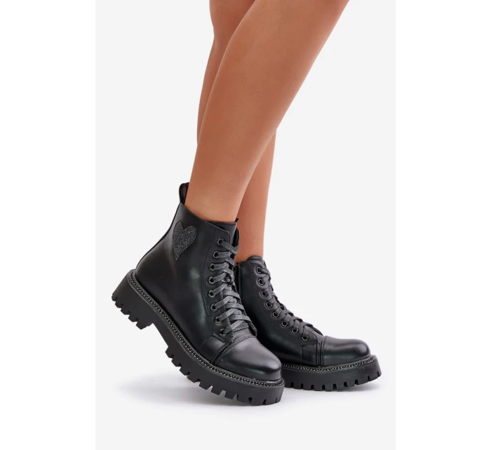 Boty Na Zip S Dekorativním Černé model 21671148 - Boto