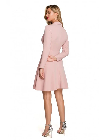 šaty s límečkem růžové model 18435364 - Makover šaty s límečkem růžové model 18435364 - Makover