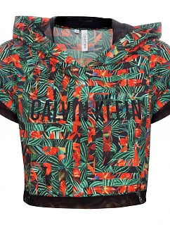 Dámské beach tričko KW0KW00416 zelené - Calvin Klein