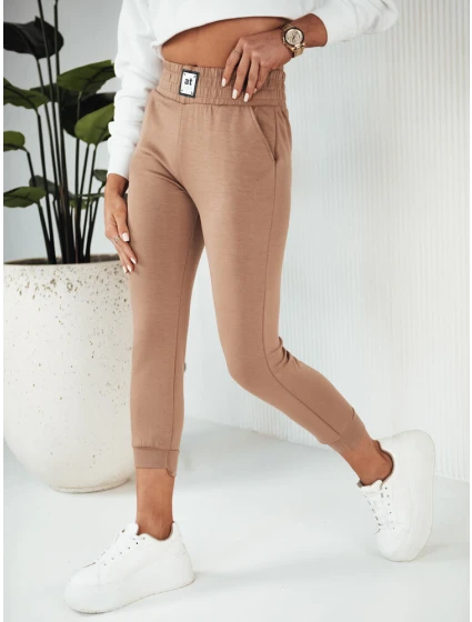 Dámské tepláky LOREN camel FashionStreet UY1827 Dámské tepláky LOREN camel FashionStreet UY1827
