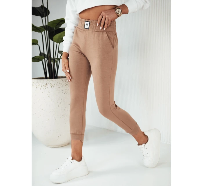 Dámské tepláky LOREN camel FashionStreet UY1827 Dámské tepláky LOREN camel FashionStreet UY1827