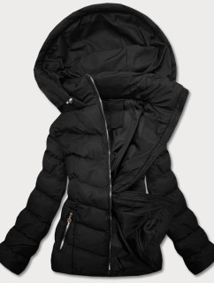 Krátká černá dámská zimní péřová bunda (5M726-392)