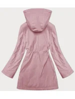 Tenká růžová bunda s kapucí S'West (B8236-81)