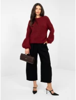 Jumper MI SW 9642.01 bordó Jumper MI SW 9642.01 bordó