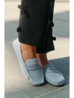 Dámské mokasíny z broušené kůže Big Star – modré Dámské mokasíny z broušené kůže Big Star – modré