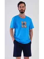 Pánské pyžamo šortky Méďa Happy Pánské pyžamo šortky Méďa Happy