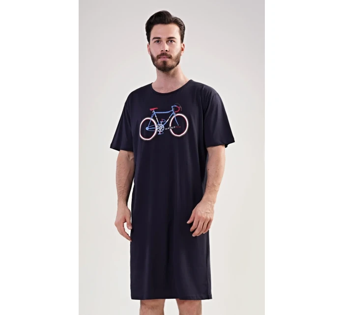 Pánská noční košile s krátkým rukávem Bike
