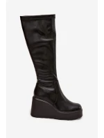 Kozačky na klínech  model 220718 Step in style