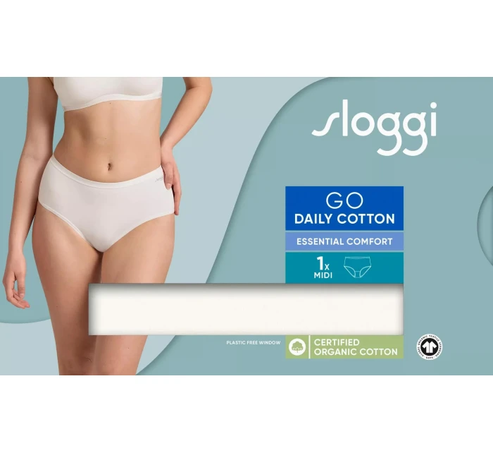 sloggi GO Daily Cotton Midi - WHITE - SLOGGI WHITE - SLOGGI