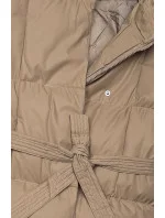 Zimowa damska kurtka z  ciemny beżowy model 21247767 - J.STYLE