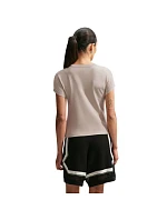 Dámské tričko Nike Sportswear Chill Knit, krémové, FV5508 236